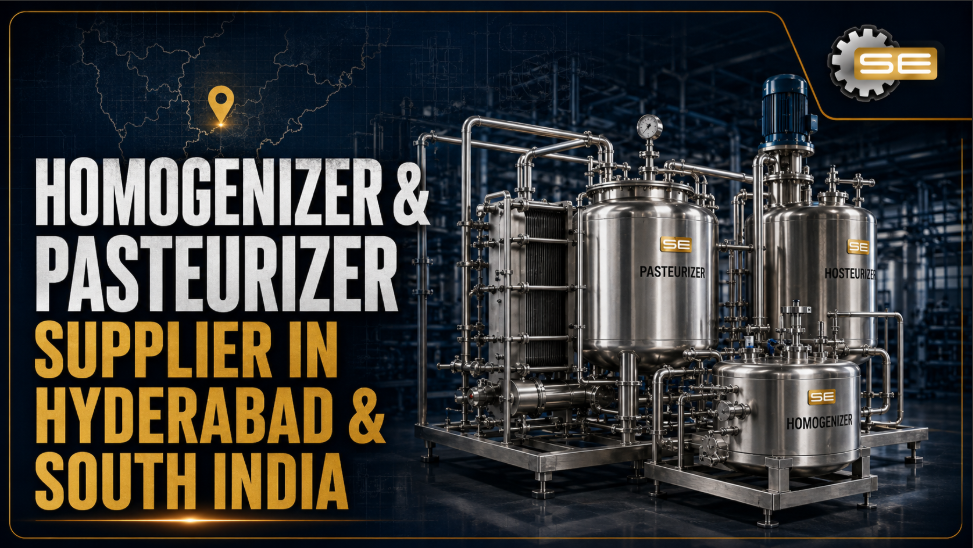 Homogenizer and pasteurizer supplier for Hyderabad and South India plants