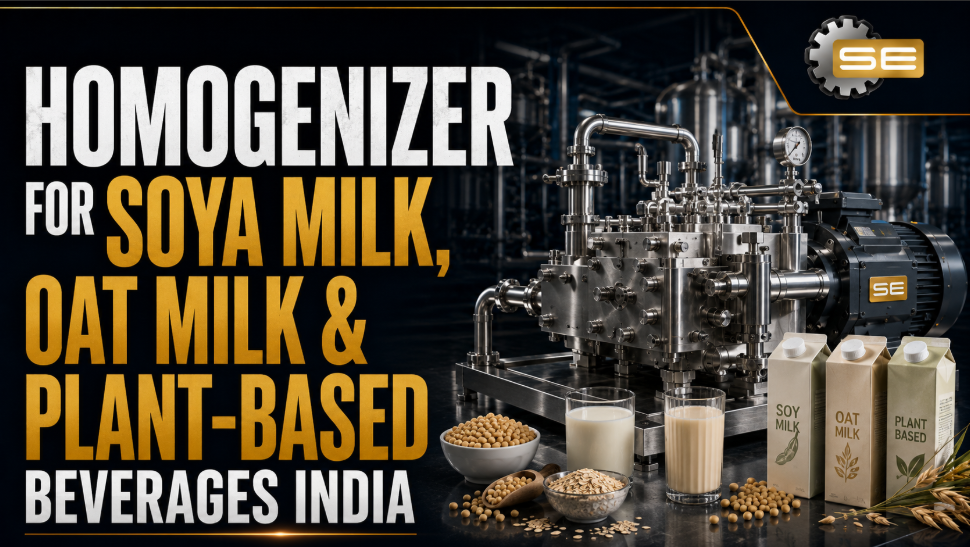 Homogenizer for soya milk oat milk and plant-based beverages in India