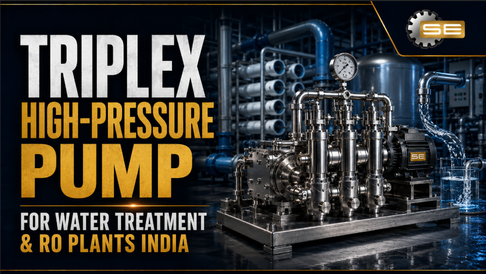Triplex high-pressure pump for water treatment and RO plants in India